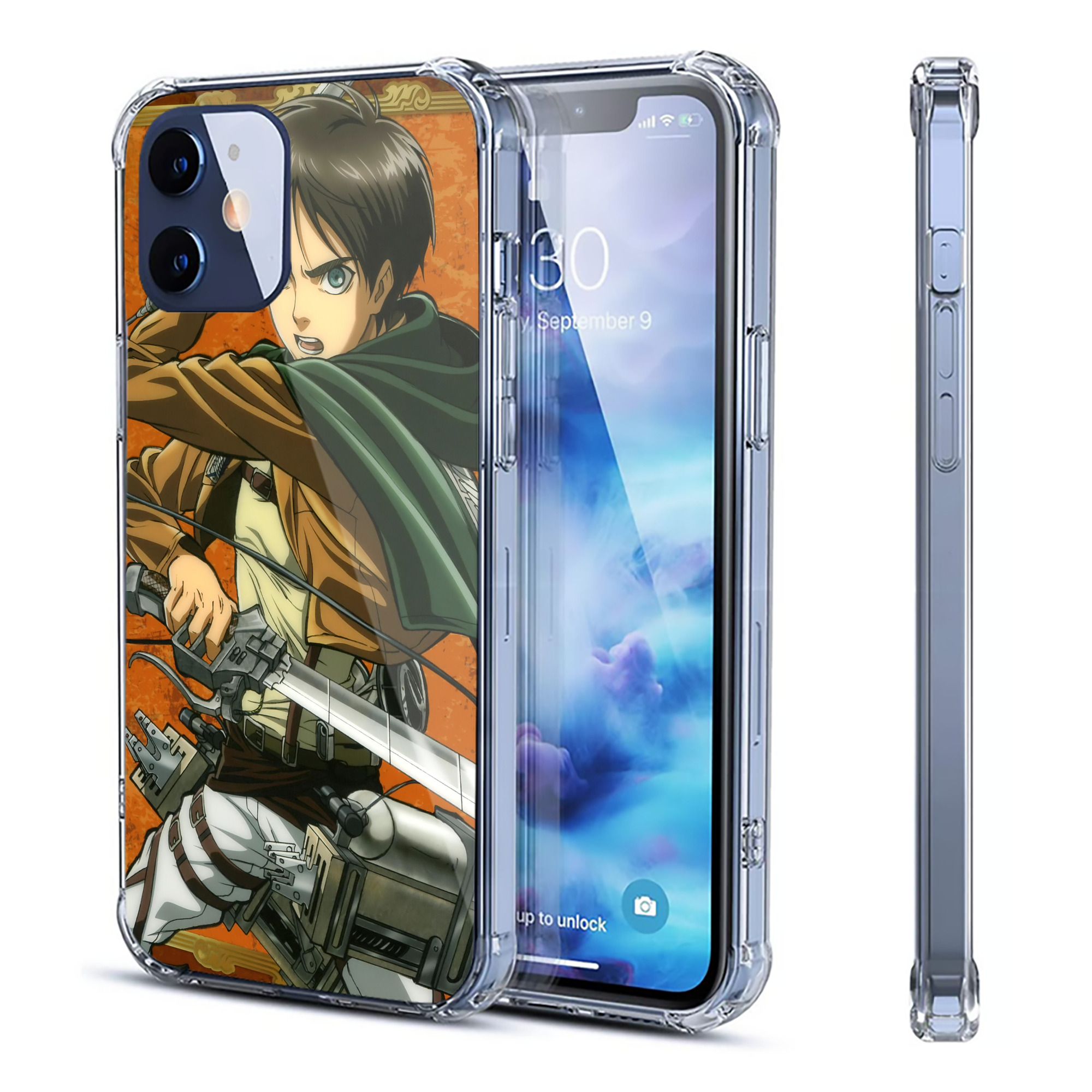 （画像用） 進撃の巨人 Attack on Titan 【iPhone 12シリーズ対応】透明スマホケース（クリアソフトケース）